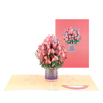 3D Pop-Up Cherry Blossom Greeting Card