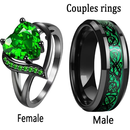 Couple's matching rings