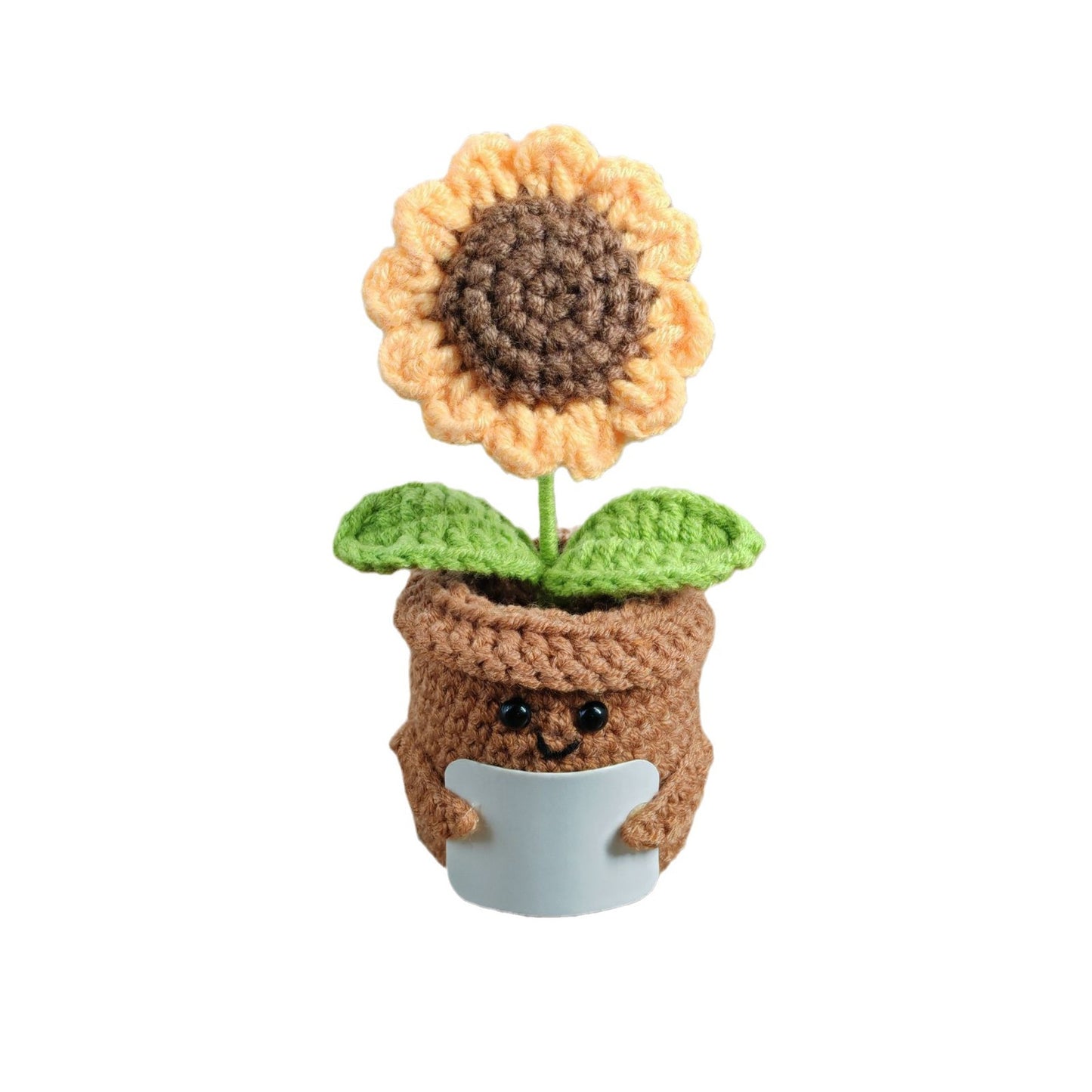Handmade Crocheted Mini Potted Flower Ornament