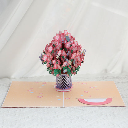 3D Pop-Up Cherry Blossom Greeting Card